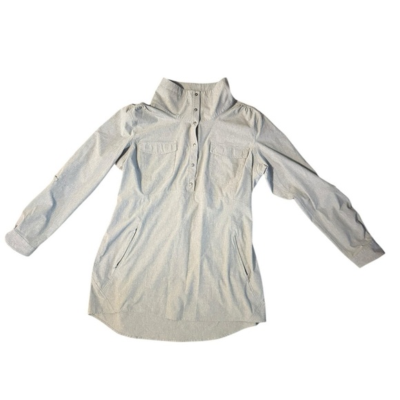 DULUTH TRADING Women's Jacket Lightweight Gray Size Large Zip Pockets Minimalist - Picture 7 of 9